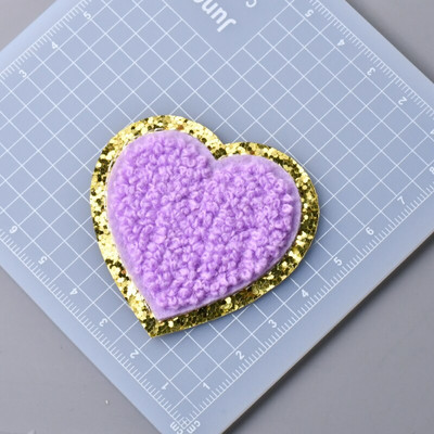 5 buc./lot Calcat pe Patch-uri Autocolant pentru haine Star Smiles Curcubeu Fulger Avion Heat Press Applique Chenille Broderie