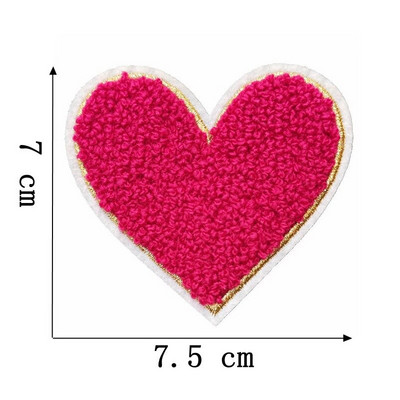 5 buc./lot Calcat pe Patch-uri Autocolant pentru haine Star Smiles Curcubeu Fulger Avion Heat Press Applique Chenille Broderie