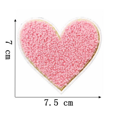 5 buc./lot Calcat pe Patch-uri Autocolant pentru haine Star Smiles Curcubeu Fulger Avion Heat Press Applique Chenille Broderie