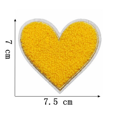 5 buc./lot Calcat pe Patch-uri Autocolant pentru haine Star Smiles Curcubeu Fulger Avion Heat Press Applique Chenille Broderie