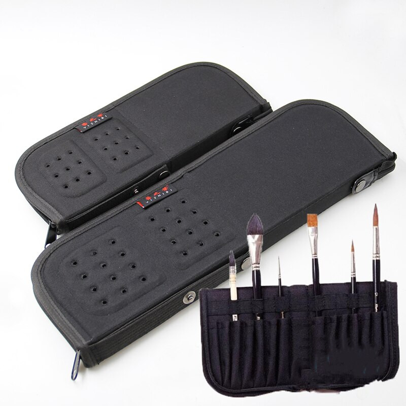 Creion multifuncțional, stilou acuarelă, pungă cu pensulă cu ulei, care poate fi rulată, geantă groasă de pânză, pentru pachete, guașă, respirabilă.