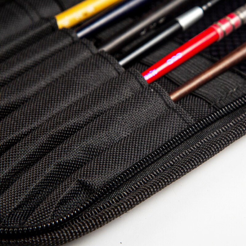 Creion multifuncțional, stilou acuarelă, pungă cu pensulă cu ulei, care poate fi rulată, geantă groasă de pânză, pentru pachete, guașă, respirabilă.