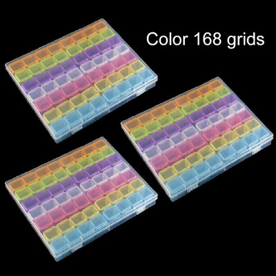 28/56/224 pesa läbipaistev plastikust hoiukast Teemantmaalimise tarvikud Tööriist küünekunstiga kivihelmeste hoiukarp