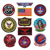 Top Gun Flight Test MAVERICK Ranger Patch Vf-1 VX-31 Tomcat US Navy Fighter Weapon School Squadron Badge Patches for Jacket