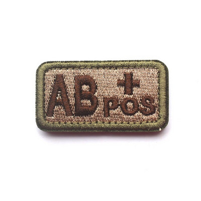 Vércsoport foltok horoghurok hímzés katonai taktika jelvény kabát hátizsákhoz barkács varró szövet A+POS O-NEG tapaszok