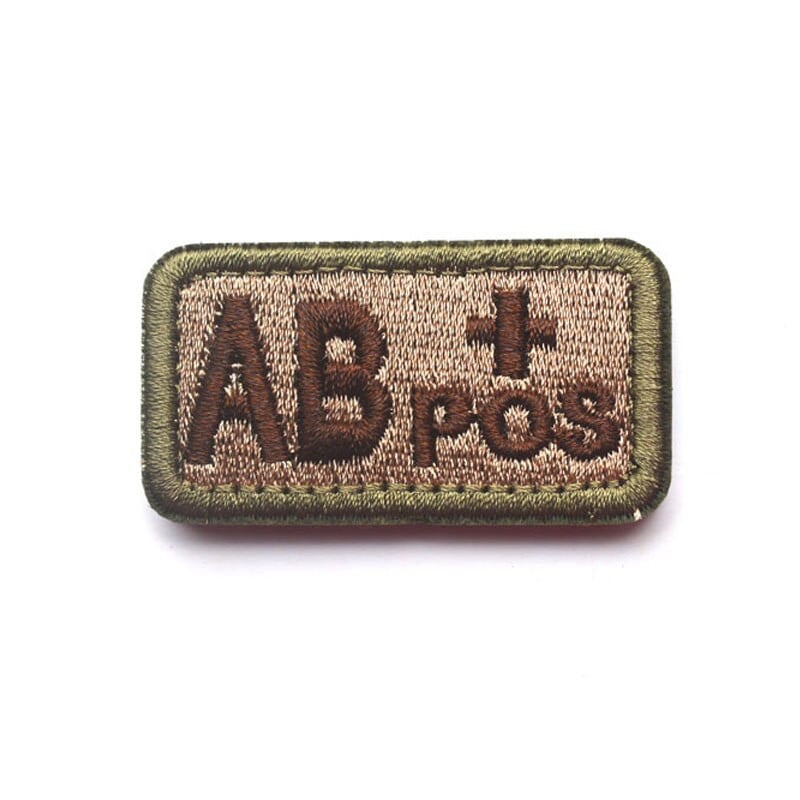 Vércsoport foltok horoghurok hímzés katonai taktika jelvény kabát hátizsákhoz barkács varró szövet A+POS O-NEG tapaszok