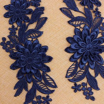 2 τμχ Τρισδιάστατο λουλούδι λουλουδάτο κέντημα δαντέλα απλικέ Διακοσμητικό για βραδινή φούστα Ρούχα Δαντελένιο γιακά Διακοσμητικό μπάλωμα ράψιμο σε αξεσουάρ