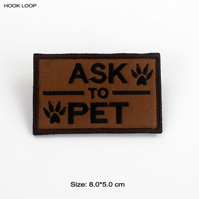 Teraapiateenus Koera märgid Konksu aasa plaastrid KOERALE LEMmikloomale Ärge puudutage koolitusel Turvavestid Rakmed Embleemi kleebised