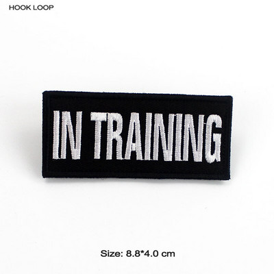 Teraapiateenus Koera märgid Konksu aasa plaastrid KOERALE LEMmikloomale Ärge puudutage koolitusel Turvavestid Rakmed Embleemi kleebised