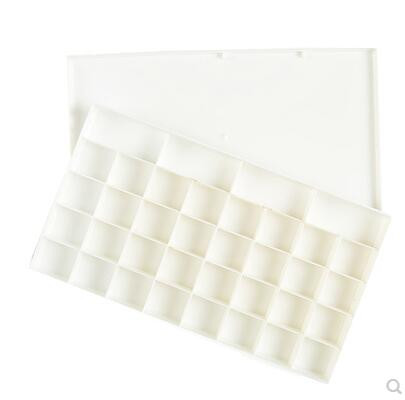 Mitmevärviline palett 24 ruudustik 36 propüleen akrüül guaššvärvi ketta värvipalett õpilase maalitarvete hoiukarp