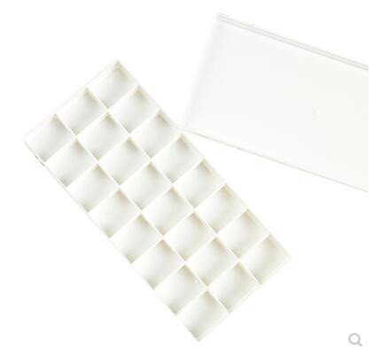 Mitmevärviline palett 24 ruudustik 36 propüleen akrüül guaššvärvi ketta värvipalett õpilase maalitarvete hoiukarp