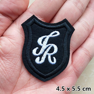 Madingi siuvinėjimo pleistrai drabužiams Striukė Džinsai Aplikacijos Lipdukai Drabužiai Ženkliukai Geležis ant pleistro Juoda Balta Gyvūnų raidė