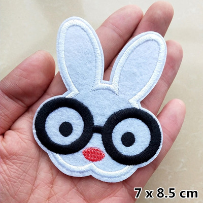 Madingi siuvinėjimo pleistrai drabužiams Striukė Džinsai Aplikacijos Lipdukai Drabužiai Ženkliukai Geležis ant pleistro Juoda Balta Gyvūnų raidė