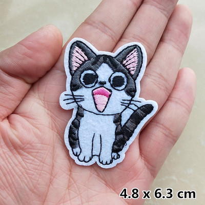 Madingi siuvinėjimo pleistrai drabužiams Striukė Džinsai Aplikacijos Lipdukai Drabužiai Ženkliukai Geležis ant pleistro Juoda Balta Gyvūnų raidė