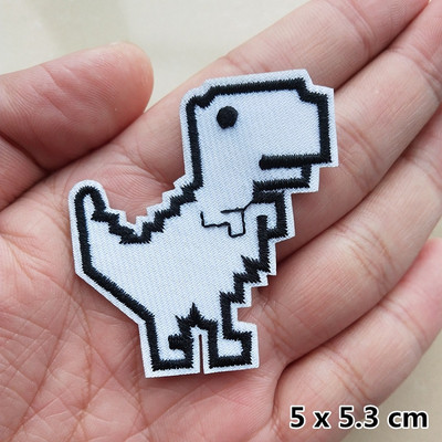 Madingi siuvinėjimo pleistrai drabužiams Striukė Džinsai Aplikacijos Lipdukai Drabužiai Ženkliukai Geležis ant pleistro Juoda Balta Gyvūnų raidė