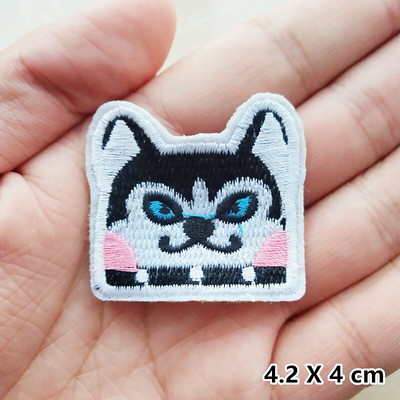 Madingi siuvinėjimo pleistrai drabužiams Striukė Džinsai Aplikacijos Lipdukai Drabužiai Ženkliukai Geležis ant pleistro Juoda Balta Gyvūnų raidė