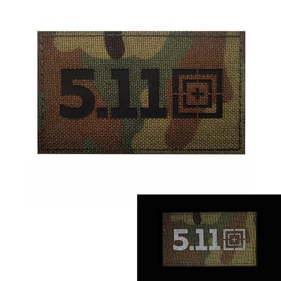 Глава 5.11 Tactical Morale Pack Patch UP Материал PVC гумена значка IR отразяващ плат Стикер Parches Para La Ropa