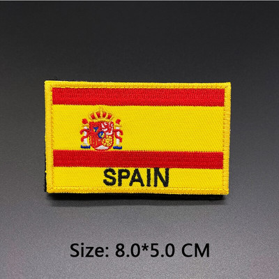 Šalies vėliavos pleistras išsiuvinėtas dvipusis Rusija Ispanija Turkija Prancūzija ES Nyderlandai Taktiniai kariniai pleistrai Armija