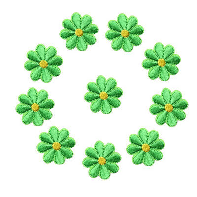 10 TK Tikandid Daisy Päevalille Lilled Õmble Triikraud Plaastri Märgid Karikakra kott Müts Teksad Riided Aplikatsioon Ise ise käsitöö