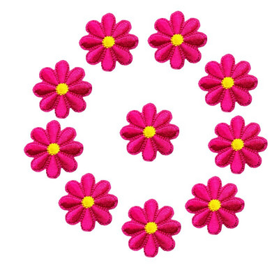 10 TK Tikandid Daisy Päevalille Lilled Õmble Triikraud Plaastri Märgid Karikakra kott Müts Teksad Riided Aplikatsioon Ise ise käsitöö
