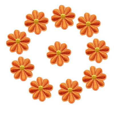 10 TK Tikandid Daisy Päevalille Lilled Õmble Triikraud Plaastri Märgid Karikakra kott Müts Teksad Riided Aplikatsioon Ise ise käsitöö