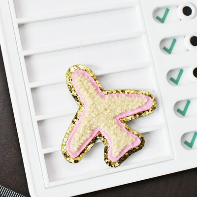 2 kom/pak Šenilska krpa za vez Pegla na odjeći Naljepnica za traperice Torba Šivanje Dekoracije Ručnik Značka