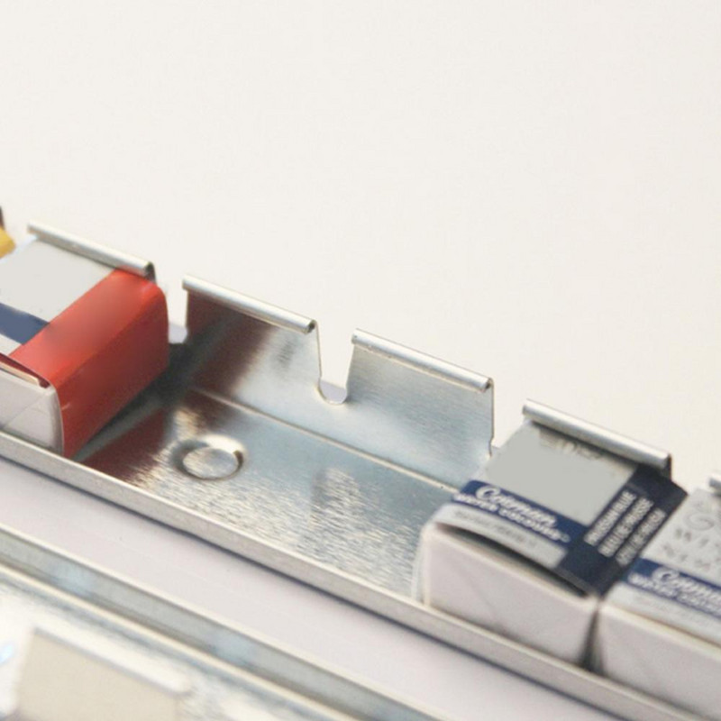 Akvarelės spalvotų dažų skardinių dėžutės paletės paveikslų laikymo dėklo dėžutė su 24/48 pilnomis keptuvėmis / puse skardų Meno tapybos dažų skardinių dėžutė