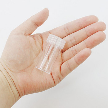 Μπουκάλια αποθήκευσης Rhinestone Στρογγυλά Πλαστικά Δοχεία κοσμημάτων Άδεια Nail Art Bead Organizers Κουτιά 24τμχ με θήκη