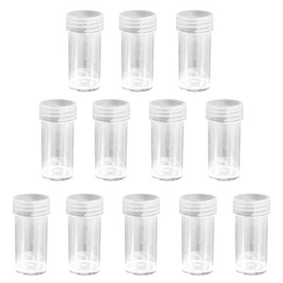 Μπουκάλια αποθήκευσης Rhinestone Στρογγυλά Πλαστικά Δοχεία κοσμημάτων Άδεια Nail Art Bead Organizers Κουτιά 24τμχ με θήκη