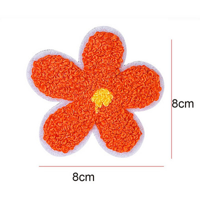 5 бр./лот усмивка кръгли лепенки кърпа шенилна бродерия дреха апликация ютия върху кръпка за облекло консумативи украса аксесоари