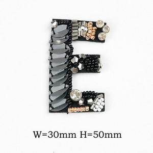 AZ Strass margele alfabet englezesc litere aplice 3D coase pe litere petice pentru îmbrăcăminte insignă pastă pentru haine genți pantofi