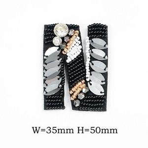 AZ Strass margele alfabet englezesc litere aplice 3D coase pe litere petice pentru îmbrăcăminte insignă pastă pentru haine genți pantofi