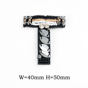 AZ Strass margele alfabet englezesc litere aplice 3D coase pe litere petice pentru îmbrăcăminte insignă pastă pentru haine genți pantofi