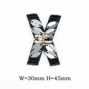 AZ Strass margele alfabet englezesc litere aplice 3D coase pe litere petice pentru îmbrăcăminte insignă pastă pentru haine genți pantofi