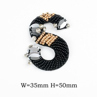 AZ Strass margele alfabet englezesc litere aplice 3D coase pe litere petice pentru îmbrăcăminte insignă pastă pentru haine genți pantofi