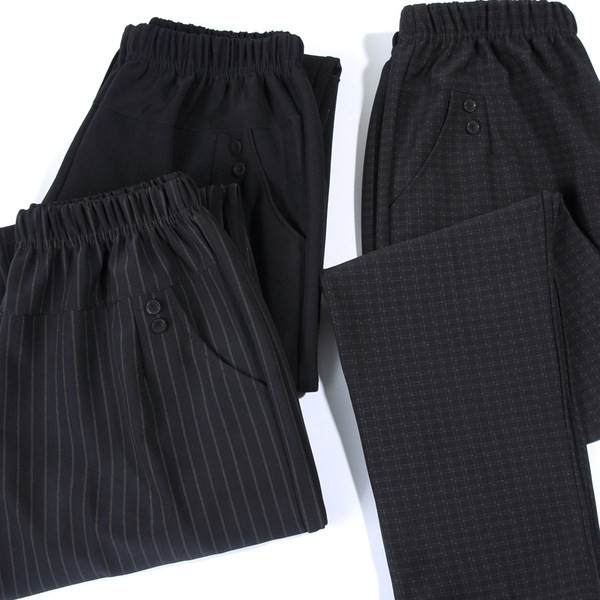 Naiste vabaaja püksid - kummiku ja taskuga