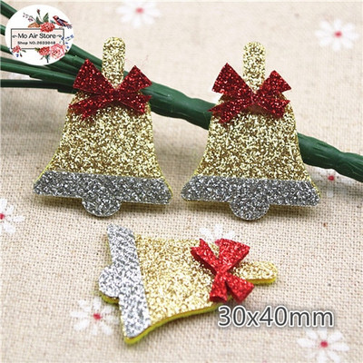 Netkana tkanina Šljokice zakrpe božićno drvce/snjegović/zvonce/sobovi aplikacije za odjeću pribor za šivanje ukrasi za rukotvorine