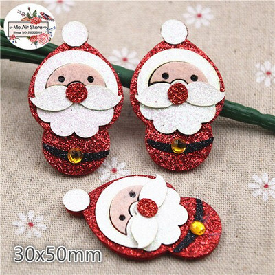 Netkana tkanina Šljokice zakrpe božićno drvce/snjegović/zvonce/sobovi aplikacije za odjeću pribor za šivanje ukrasi za rukotvorine