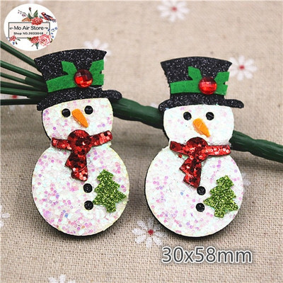 Netkana tkanina Šljokice zakrpe božićno drvce/snjegović/zvonce/sobovi aplikacije za odjeću pribor za šivanje ukrasi za rukotvorine