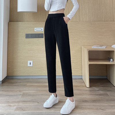 Γυναικείο ριγέ παντελόνι με τσέπες