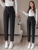 Stiilsed kõrge vöökohaga ja 9/10 pikkusega naiste püksid