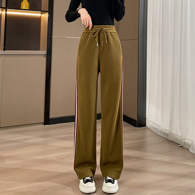 Pantaloni casual dama cu margini - trei culori