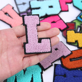 Νέο AZ rainbow μπαλώματα αγγλικών γραμμάτων για ρούχα BRIDE Iron on Stickes 3D χειροποίητο σήμα ονόματος ρίγες