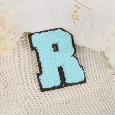 Νέο AZ rainbow μπαλώματα αγγλικών γραμμάτων για ρούχα BRIDE Iron on Stickes 3D χειροποίητο σήμα ονόματος ρίγες