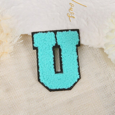 Νέο AZ rainbow μπαλώματα αγγλικών γραμμάτων για ρούχα BRIDE Iron on Stickes 3D χειροποίητο σήμα ονόματος ρίγες