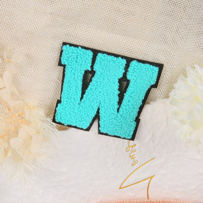 Νέο AZ rainbow μπαλώματα αγγλικών γραμμάτων για ρούχα BRIDE Iron on Stickes 3D χειροποίητο σήμα ονόματος ρίγες