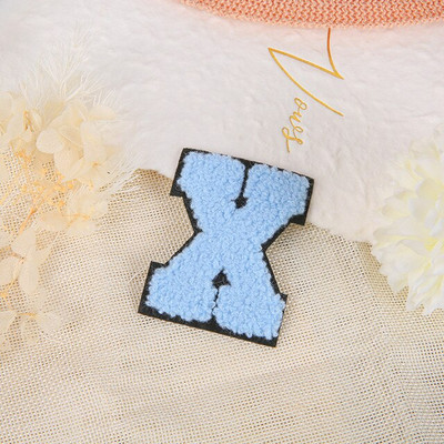 Νέο AZ rainbow μπαλώματα αγγλικών γραμμάτων για ρούχα BRIDE Iron on Stickes 3D χειροποίητο σήμα ονόματος ρίγες