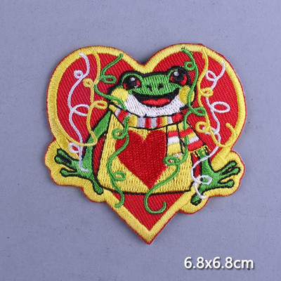 Multifilmi konnaplaaster Oeteldonki embleemplaastrid rõivaste triikimisrakenduste jaoks. DIY Frog Carnival Hollandis triikimisplaastrid