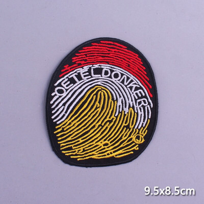 Multifilmi konnaplaaster Oeteldonki embleemplaastrid rõivaste triikimisrakenduste jaoks. DIY Frog Carnival Hollandis triikimisplaastrid