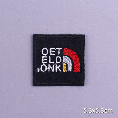 Multifilmi konnaplaaster Oeteldonki embleemplaastrid rõivaste triikimisrakenduste jaoks. DIY Frog Carnival Hollandis triikimisplaastrid